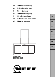 Manuale Neff D99W59N0 Cappa da cucina