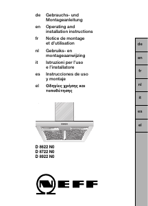 Manuale Neff D8622N0 Cappa da cucina