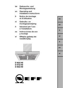 Mode d’emploi Neff D8622N0 Hotte aspirante