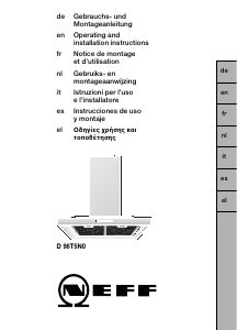 Manual Neff D96T5N0 Cooker Hood