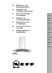 Manual Neff D91M5N0 Cooker Hood