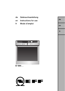 Bedienungsanleitung Neff B1644N0 Backofen