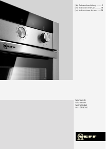 Manual Neff H11GE60N0 Microwave