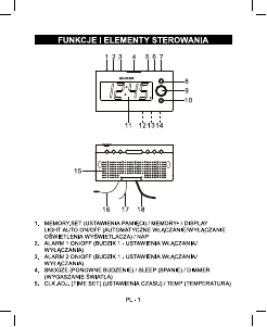 Instrukcja Sencor SRC 170 Radiobudzik