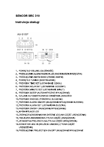 Instrukcja Sencor SRC 310 Radiobudzik