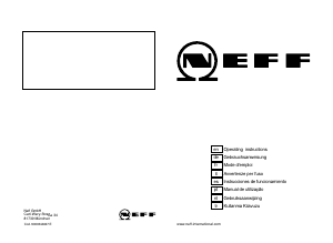 Manual Neff M3546N1 Placa