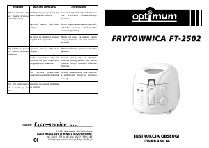 Instrukcja Optimum FT-2502 Frytkownica