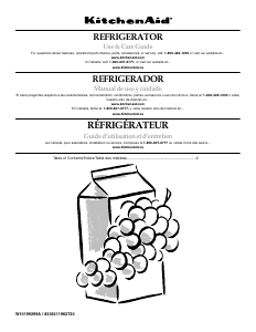 Manual de uso KitchenAid KURG24LWBS Architect Refrigerador