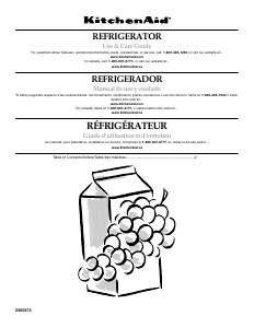 Manual de uso KitchenAid KURS24RSBS Architect Refrigerador