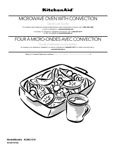 Mode d’emploi KitchenAid KCMC1575BSS Architect Micro-onde