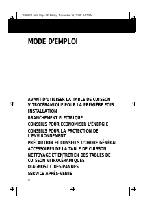 Mode d’emploi Whirlpool AKM 970/G/BA Table de cuisson