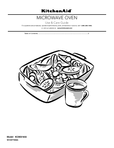 Manual KitchenAid KCMS1655BWH Architect Microwave