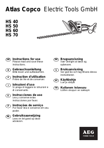 Bedienungsanleitung AEG HS 50 Heckenschere