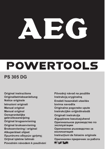 Manual AEG PS 305 DG Serra circular