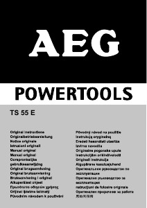 Εγχειρίδιο AEG TS 55 E Κυκλικό πριόνι