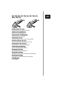 Manuale AEG WS 700-115 Smerigliatrice angolare