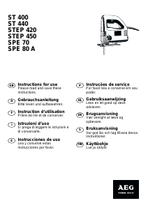 Manual de uso AEG SPE 70 Sierra de calar