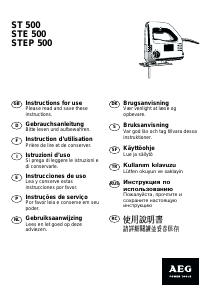 Brugsanvisning AEG STE 500 Stiksav