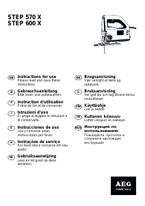 Kullanım kılavuzu AEG STEP 600 X Dekupaj testere