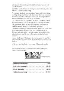 Bedienungsanleitung Neff H5620N0 Mikrowelle