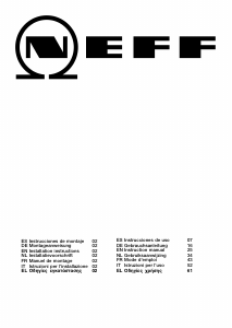 Manuale Neff T43E20N0 Piano cottura