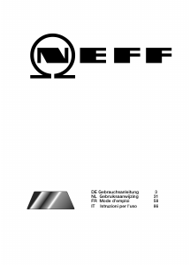 Manuale Neff T4243X0 Piano cottura