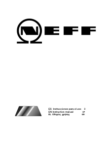 Manual de uso Neff T4443X1 Placa