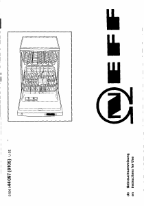 Руководство Neff S5409X0 Посудомоечная машина