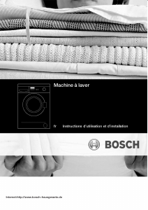 Mode d’emploi Bosch WAA28260FG Lave-linge