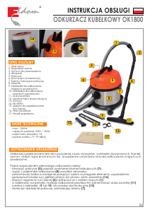 Manual Eldom OK1800 Vacuum Cleaner