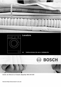 Manual de uso Bosch WIE20060EE Lavadora