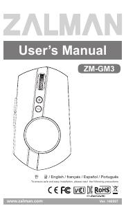 Handleiding Zalman ZM-GM3 Muis