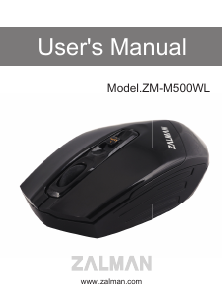 Manual Zalman ZM-M500WL Mouse