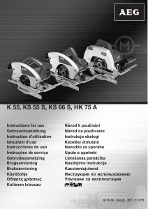 Bruksanvisning AEG K 55 Sirkelsag