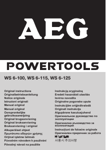 Brugsanvisning AEG WS 6-100 Vinkelsliber