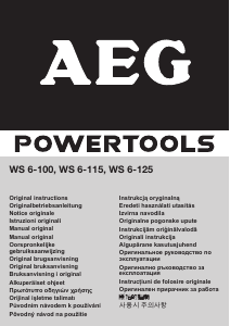 Käyttöohje AEG WS 6-115 Kulmahiomakone