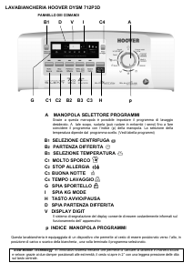 Manuale Hoover DYSM 712P3D-S Lavatrice