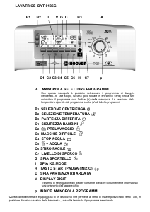 Manuale Hoover DYT 8136G-84 Lavatrice