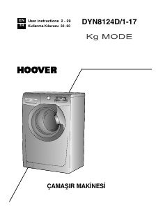 Kullanım kılavuzu Hoover DYN 8124D/1-17 Çamaşır makinesi