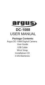 Manual Argus DC 1088 Digital Camera