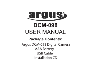 Handleiding Argus DCM 098 Digitale camera
