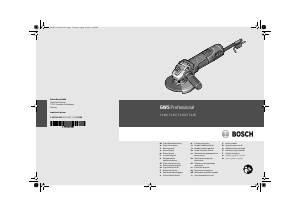 Посібник Bosch GWS 7-115 E Professional Кутошліфувальна машина