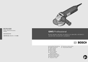 Handleiding Bosch GWS 10-125 Professional Haakse slijpmachine