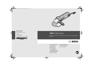 Kullanım kılavuzu Bosch GWS 6-115 Avuç taşlama makinesi