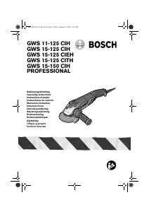Manual de uso Bosch GWS 15-125 CITH Professional Amoladora angular
