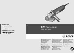 Manuale Bosch GWS 1000 Professional Smerigliatrice angolare