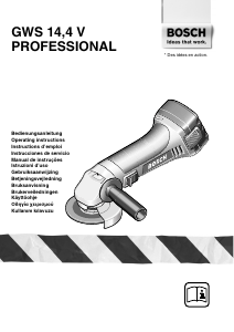 Käyttöohje Bosch GWS 14.4 V Professional Kulmahiomakone