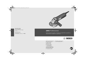 Manuale Bosch GWS 11-125 CI Professional Smerigliatrice angolare