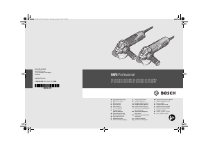 Kullanım kılavuzu Bosch GWS 17-125 CIEX Professional Avuç taşlama makinesi