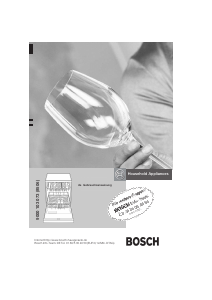 Bedienungsanleitung Bosch SGV55M73EU Geschirrspüler